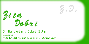 zita dobri business card